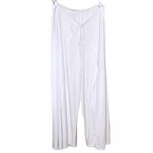 Gabriella Rossi White Fold Over Resort Pants Size 1X NEW